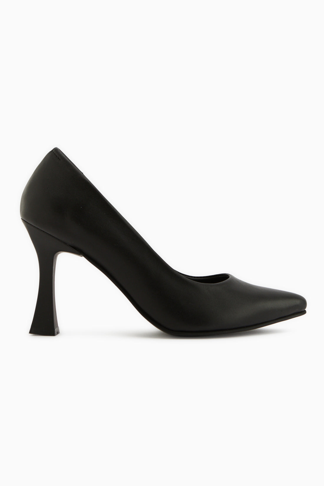 Helen Genuine Leather Black Stiletto Women’s Heeled Shoes