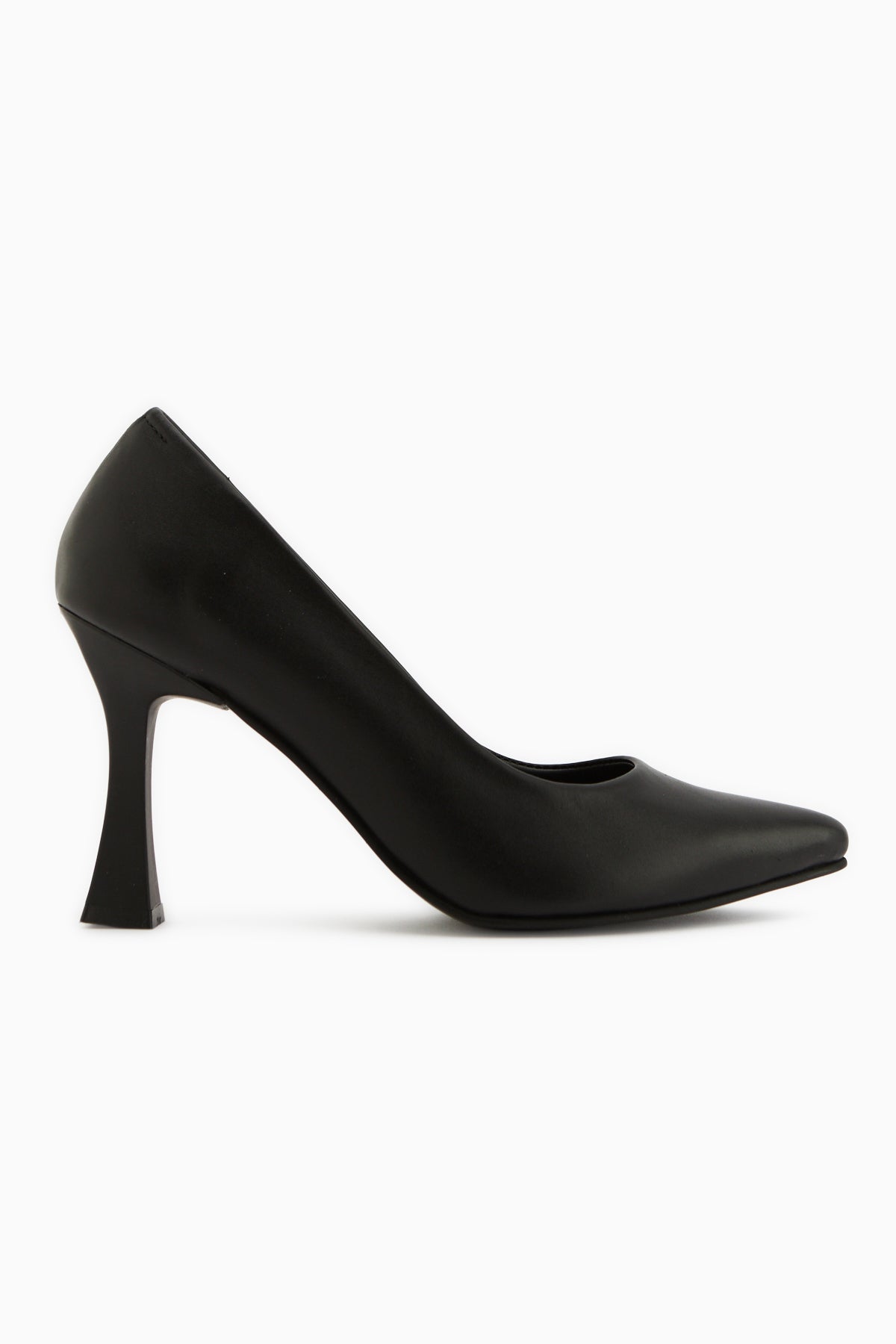 Helen Genuine Leather Black Stiletto Women’s Heeled Shoes
