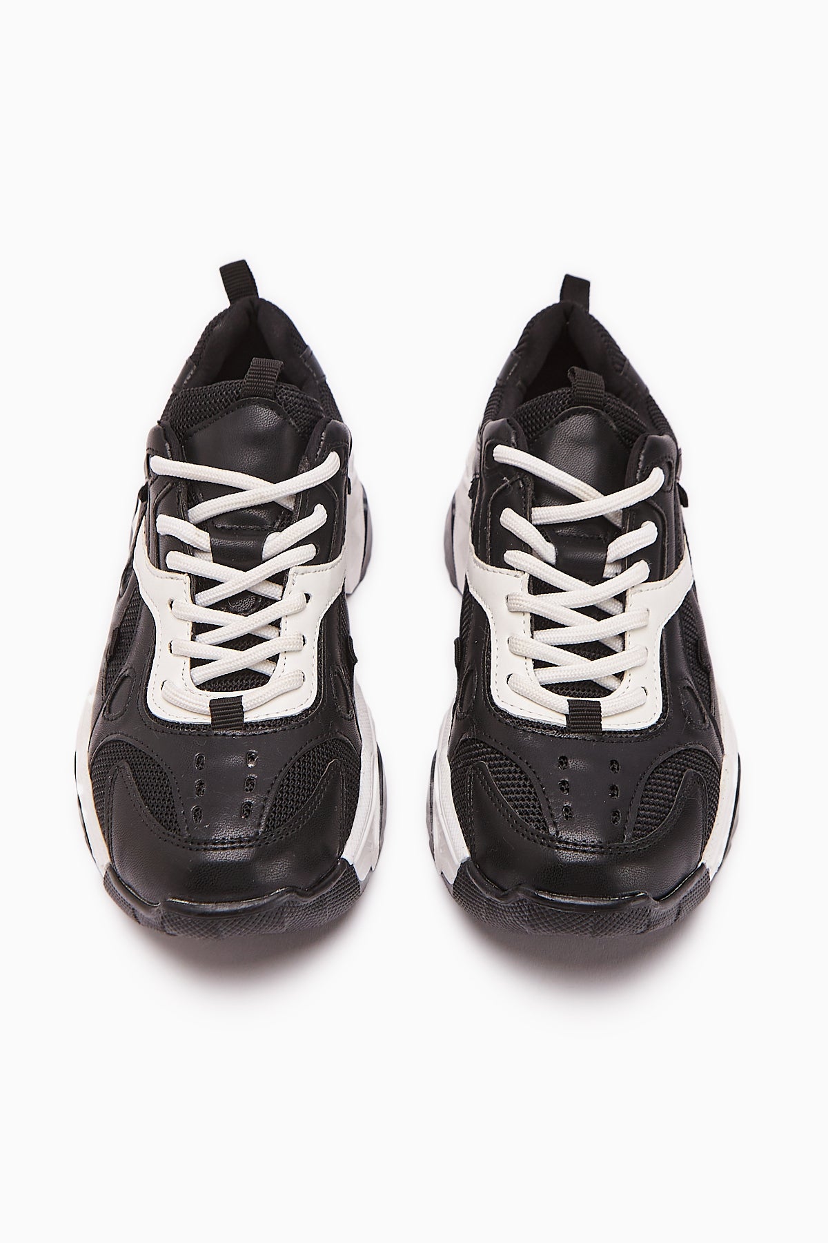 Daysi – Black Beige Thick-Sole Sneaker (Women)