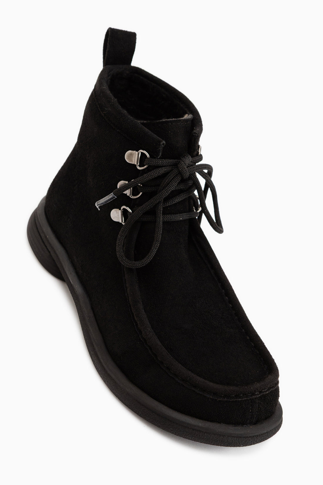 Edie Black Suede Laced Women’s Boots