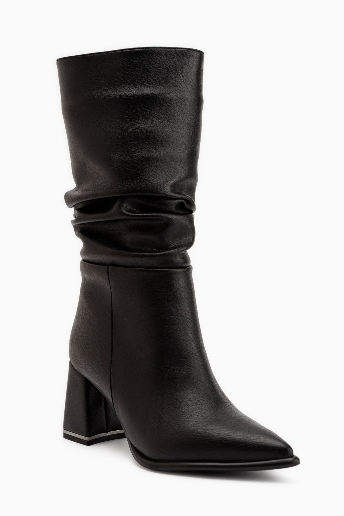 Marcie Black Pleated Women’s Boots