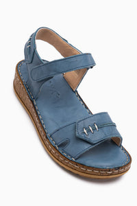 Leone Genuine Leather Blue Women’s Sandal