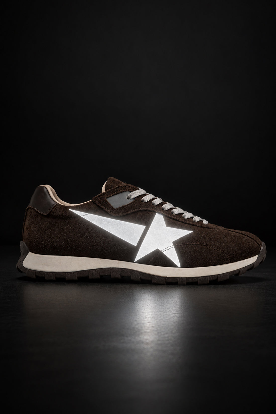 Polly Genuine Leather Brown Suede Star Detailed Women’s Sneakers