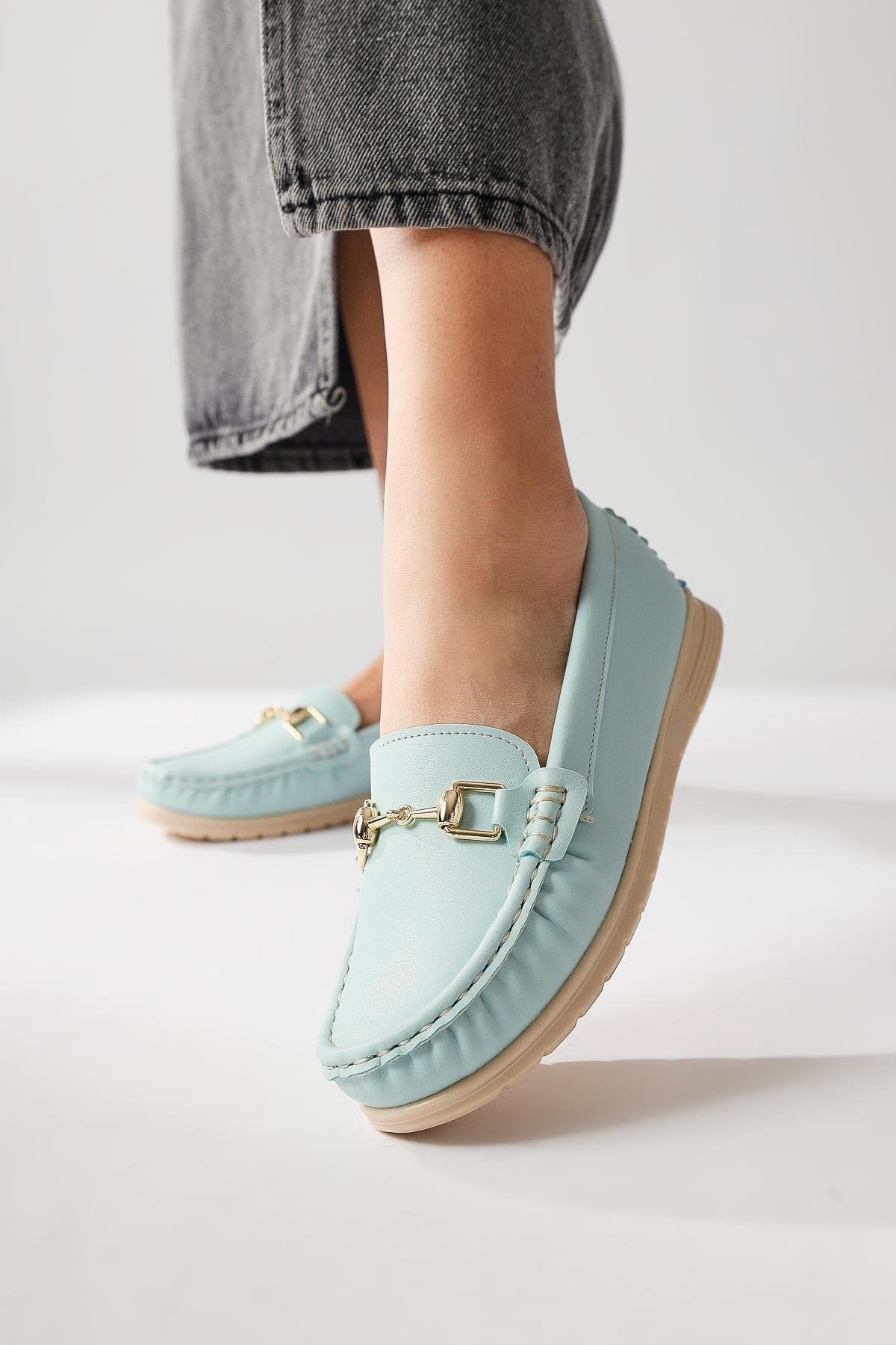 Tola – Blue Buckle-Detail Casual Shoe (Baby)