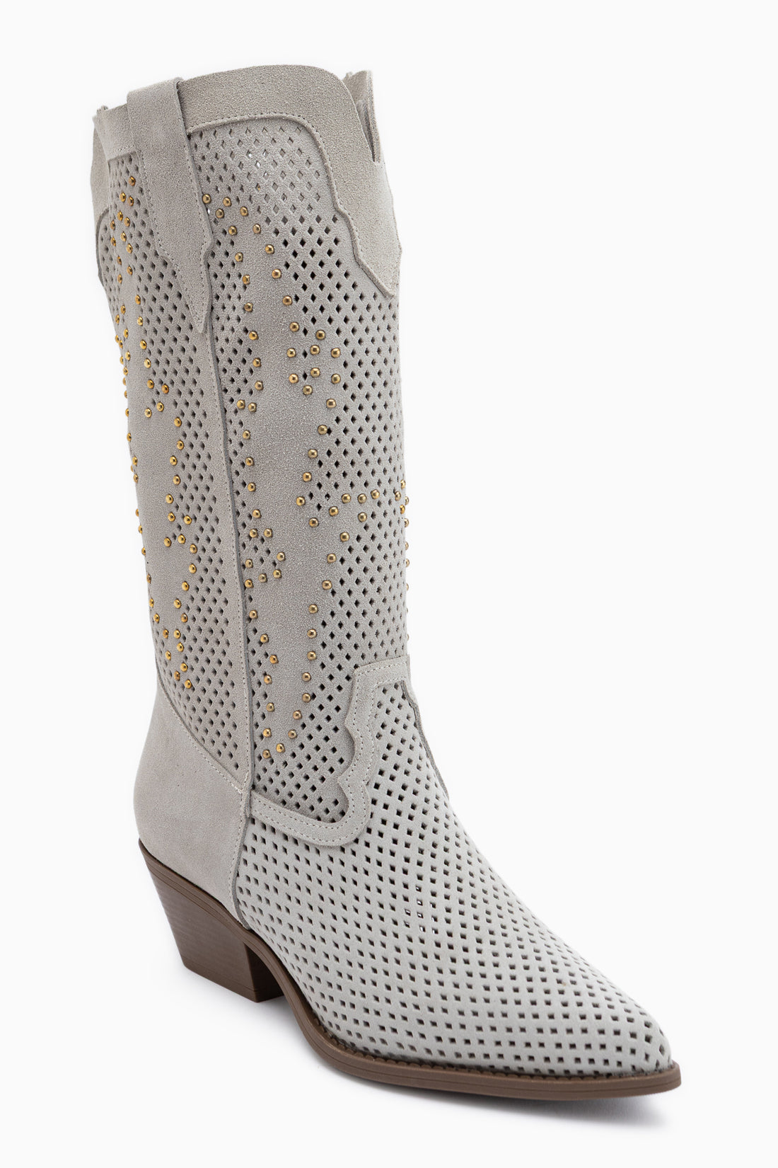 Neira Genuine Leather Beige Summer Western Women’s Boots