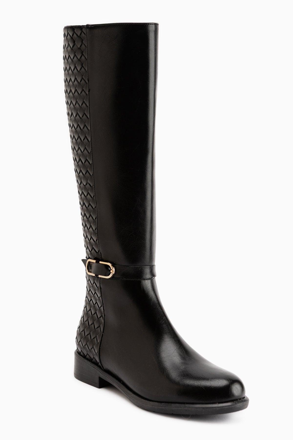 Essie Black Buckled Women’s Boots