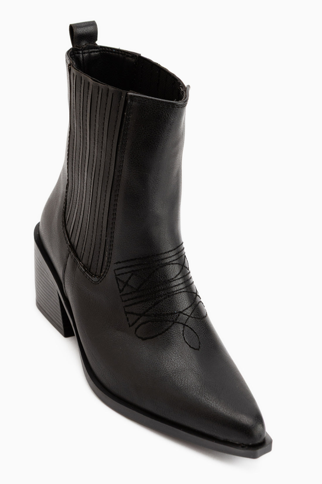 Elvia Black Elastic Women’s Boots