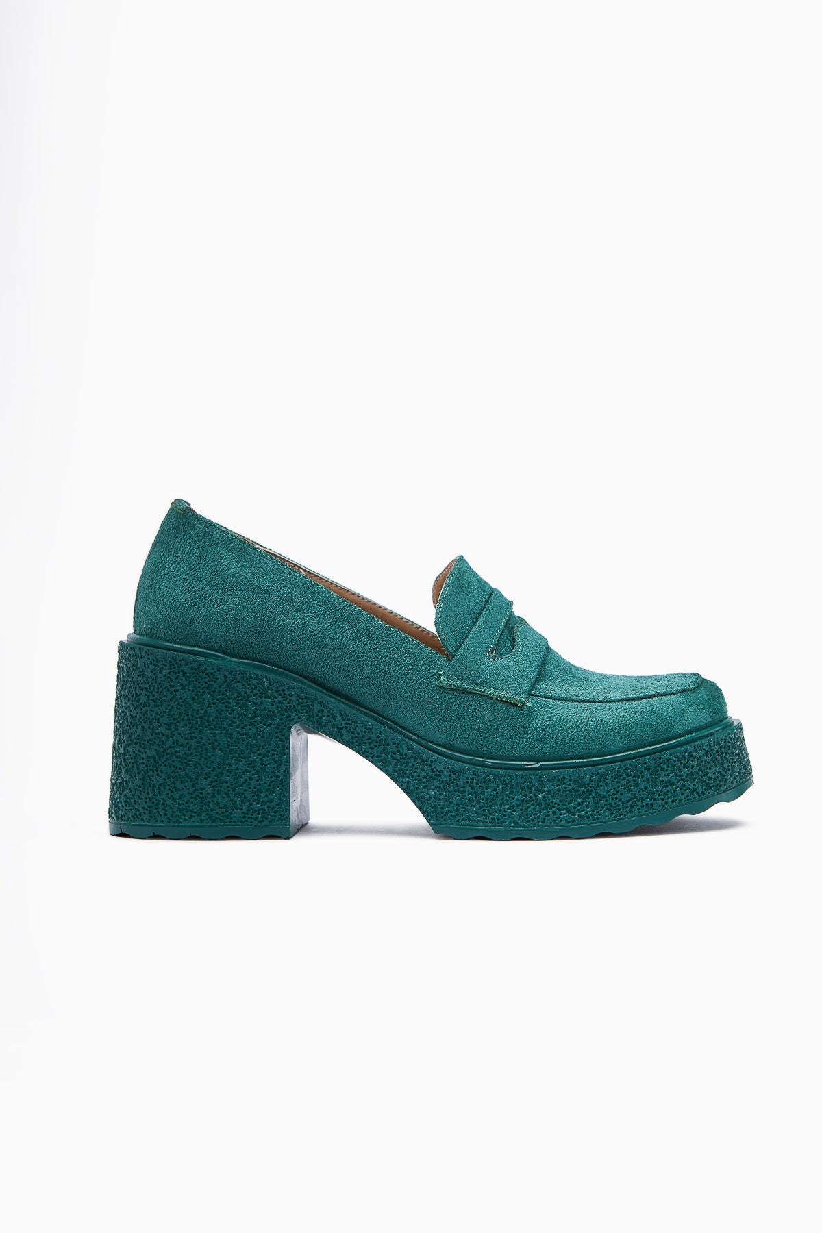 Boi – Green Suede Platform Everyday Shoe (Women)