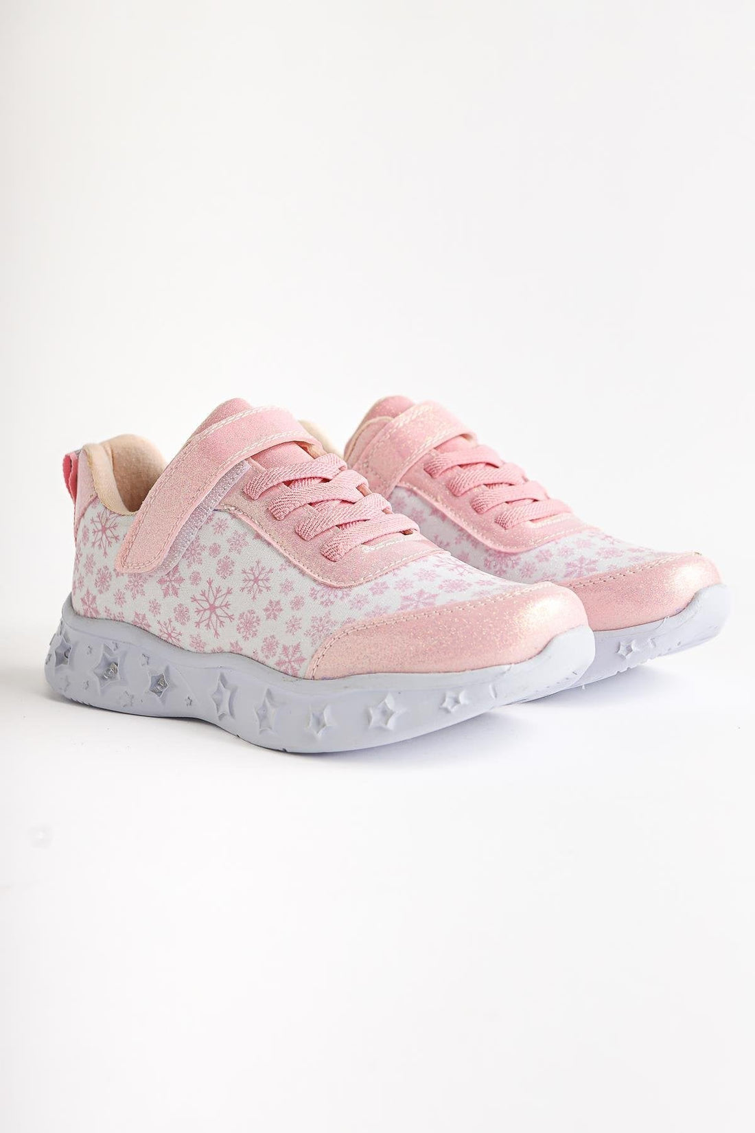 Denisa Powder Snow Themed Light-Up Kids' Sneakers