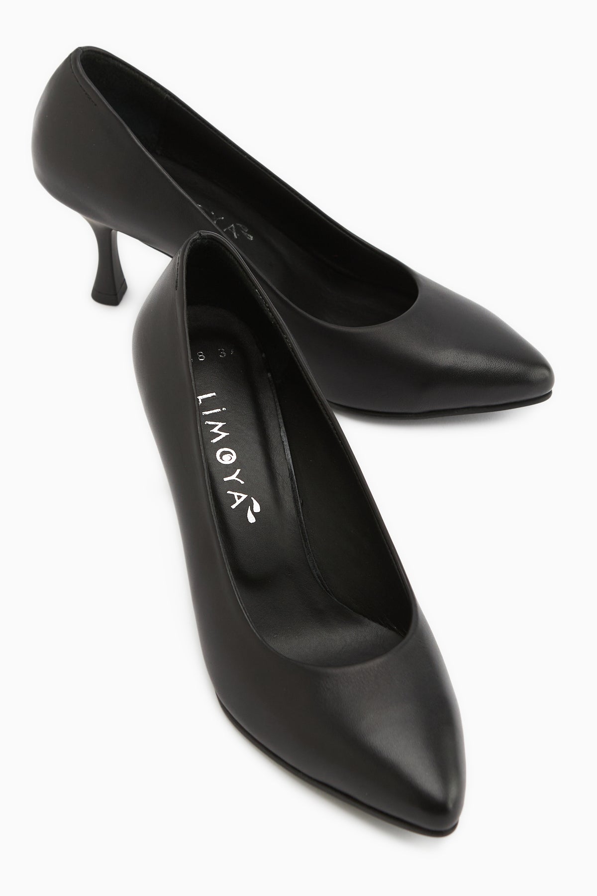Kiara Genuine Leather Black Women’s Heeled Shoes Stiletto