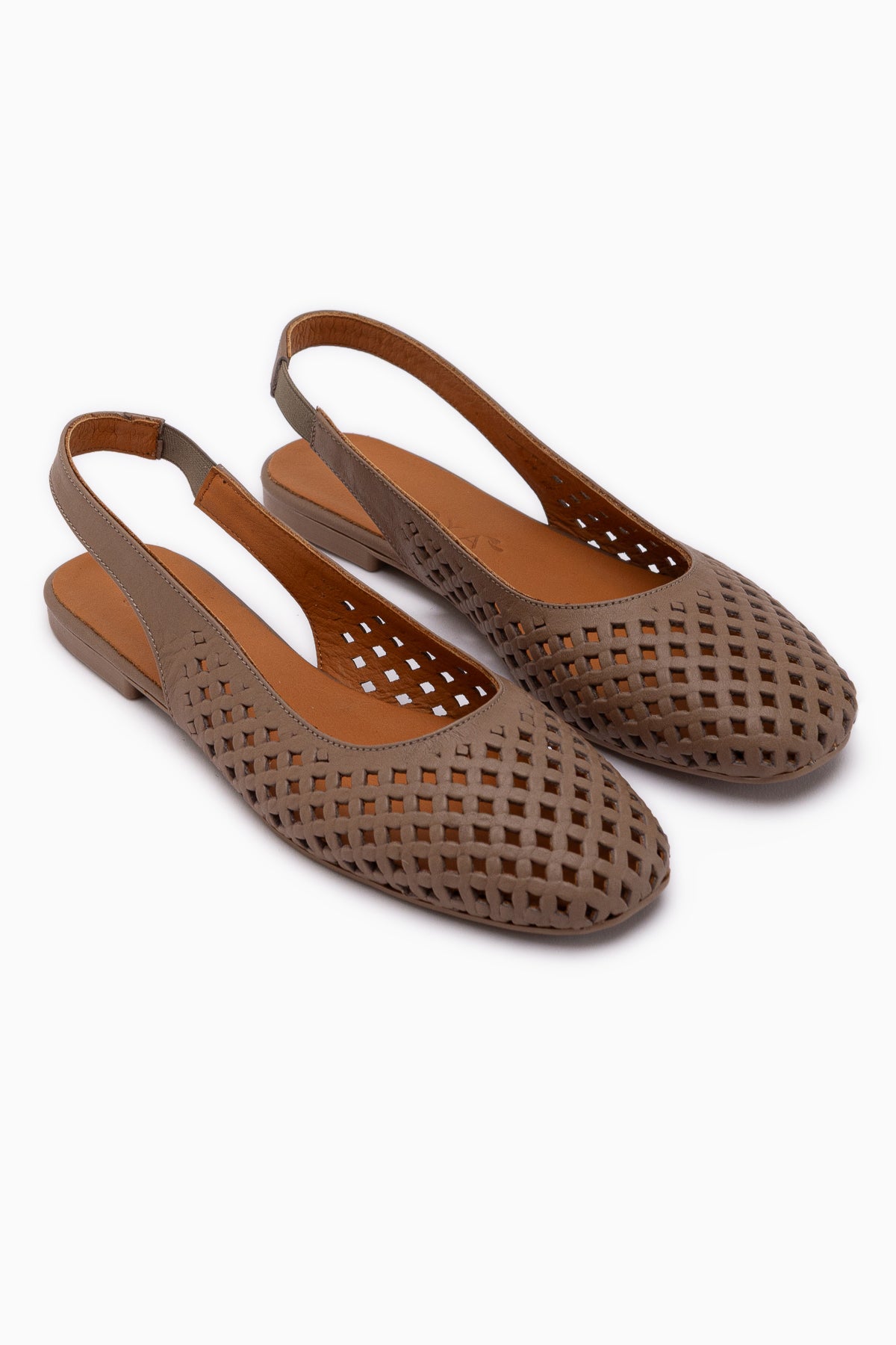 Monalis Genuine Leather Mink Elastic Women’s Sandal