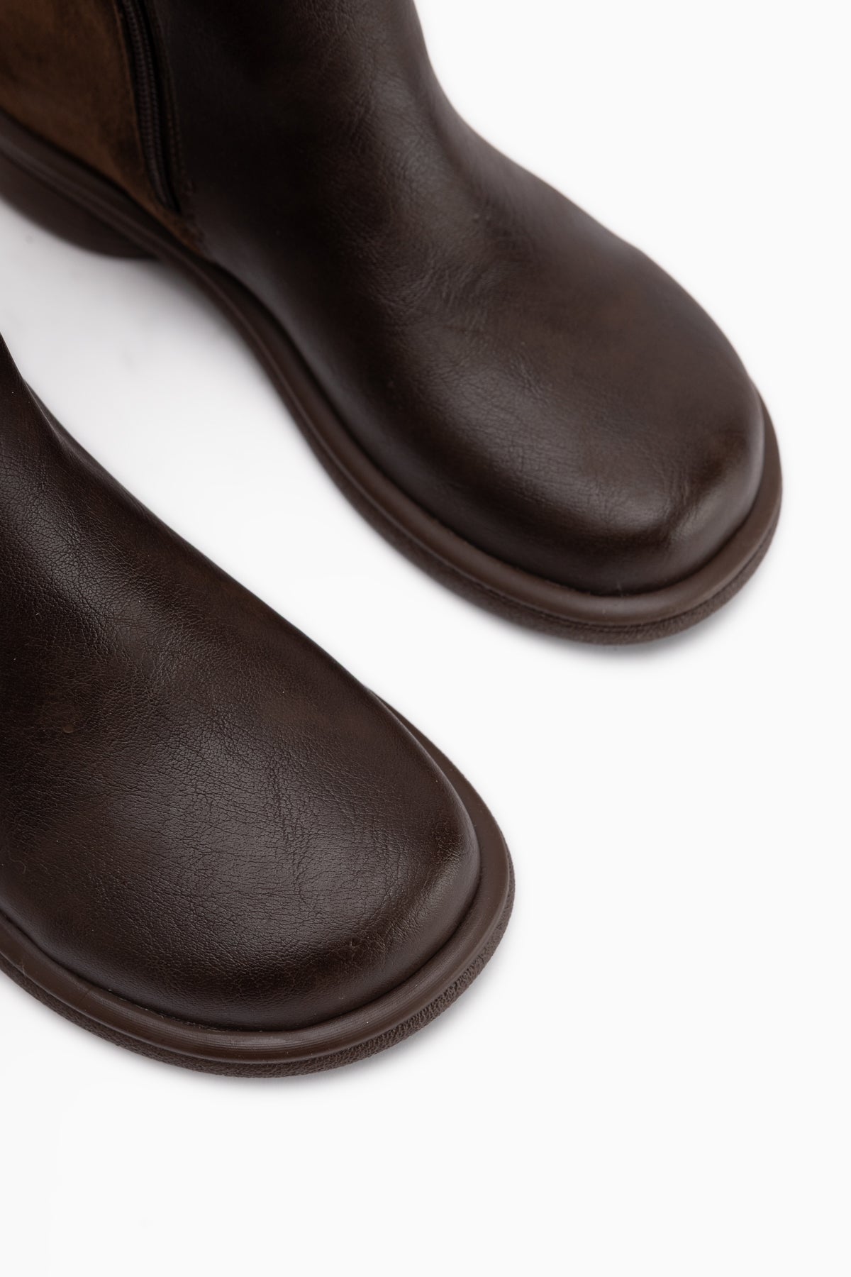 Hilda Brown Suede Belted Women’s Boots