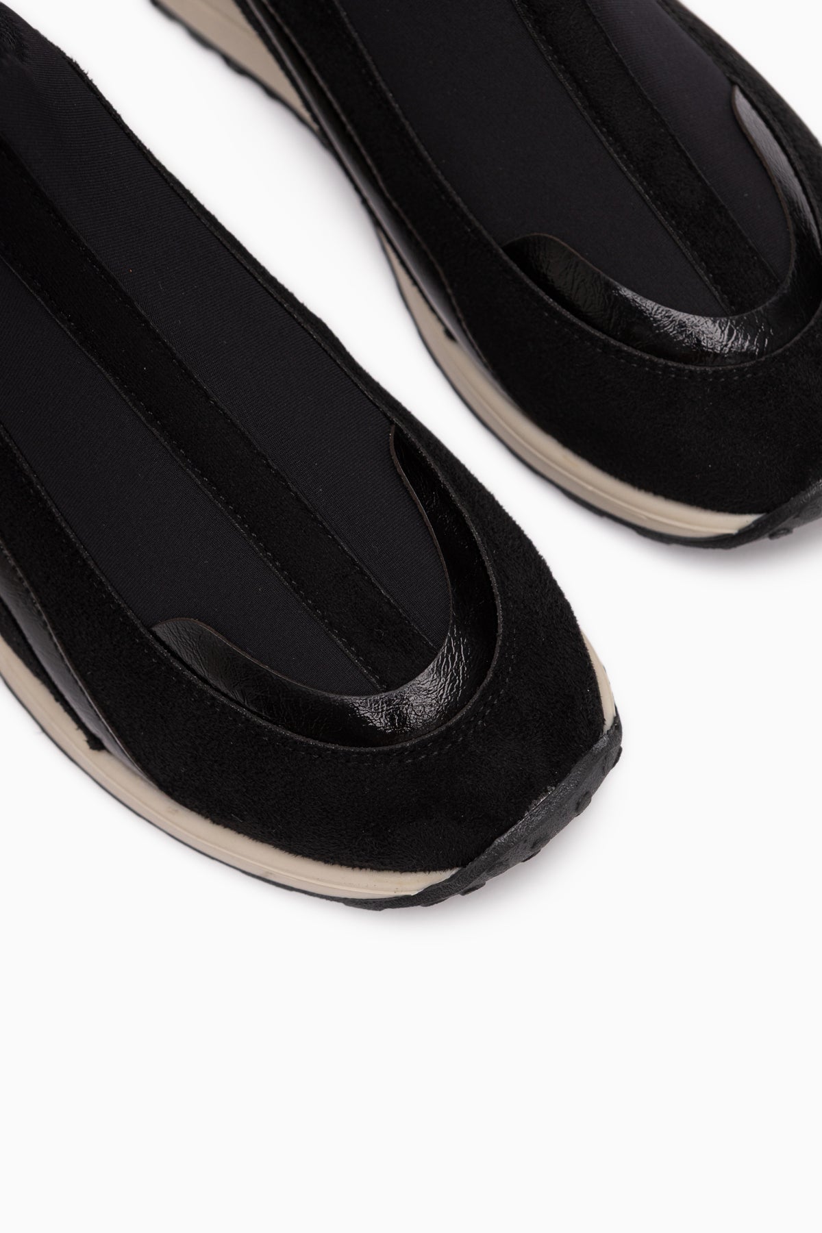 Etta Black Suede Detailed Women’s Sneakers