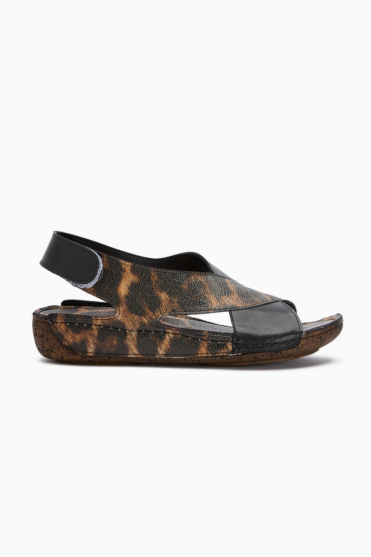 Margit – Leopard-Print Cross-Strap Sandal (Women)