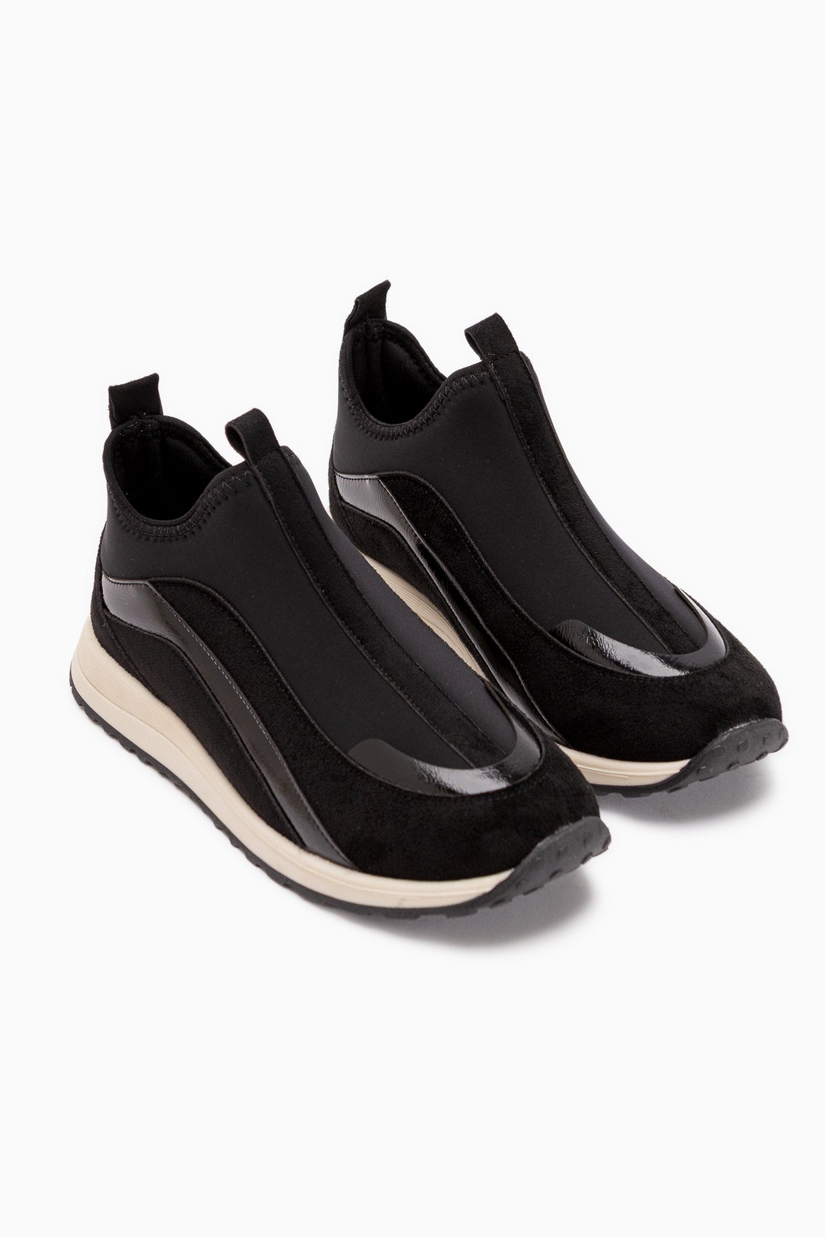 Etta Black Suede Detailed Women’s Sneakers