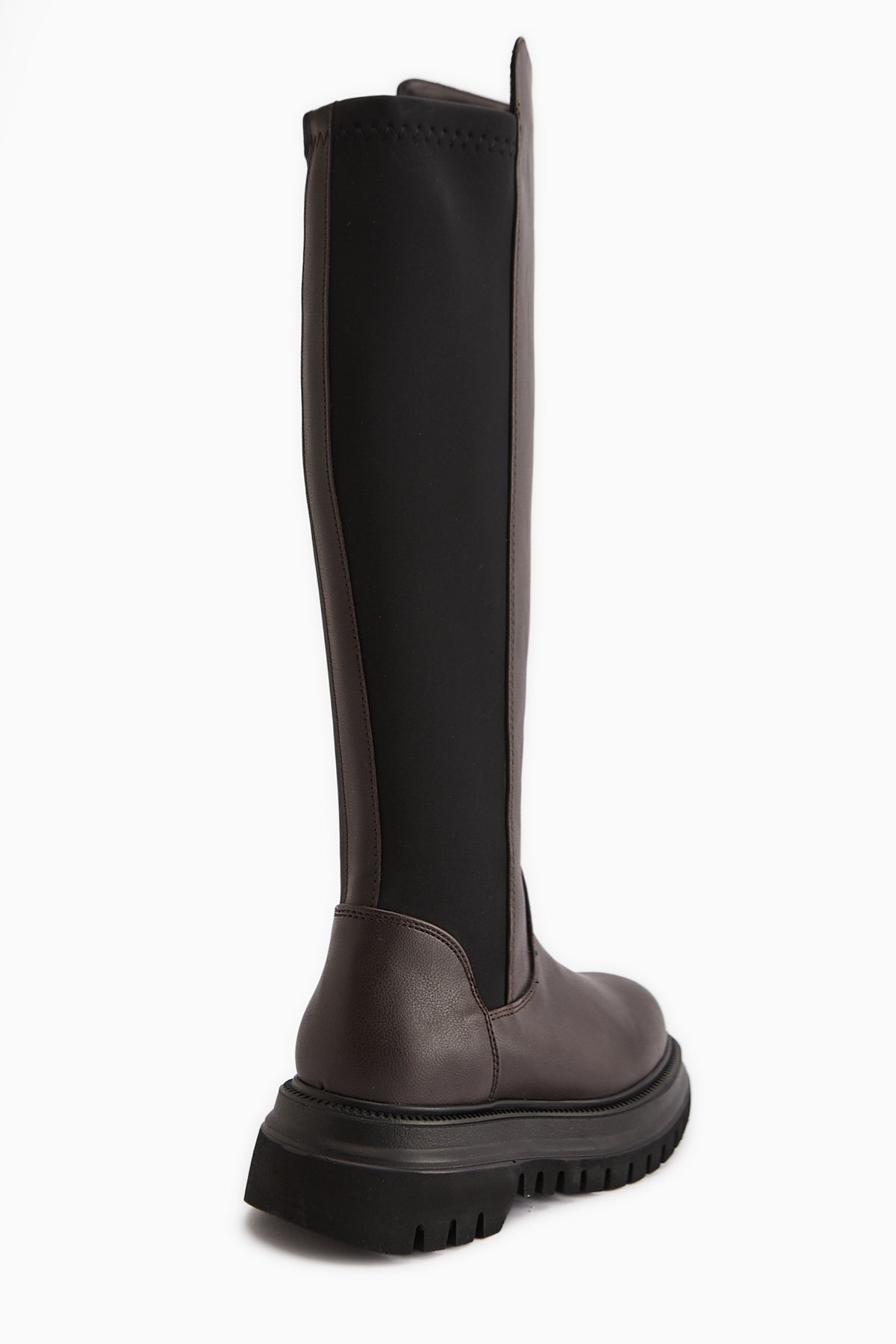 Latoya Brown Stretch Detailed Women’s Boots