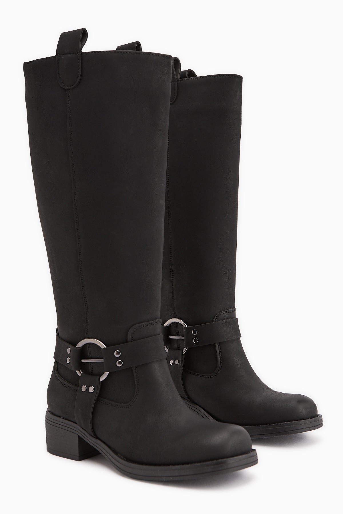 Soleil Black Belt Detailed Women’s Boots