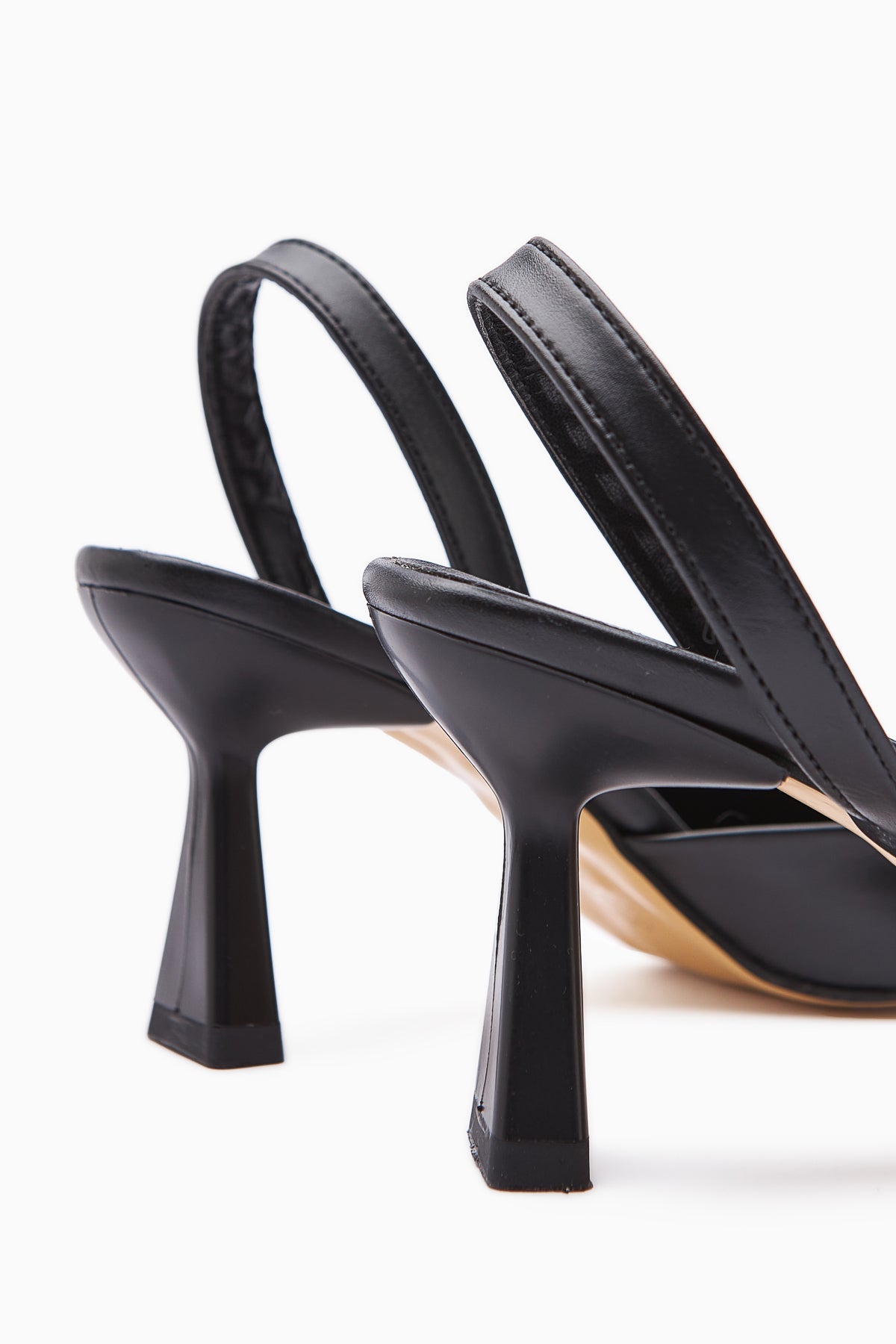 Maddy Black Pointed-Toe High Heel Sandal