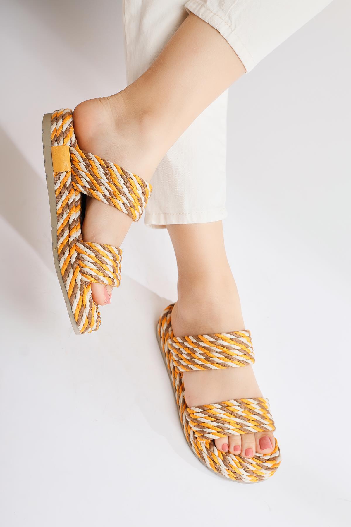 Nemie – Mustard Rope Sandal