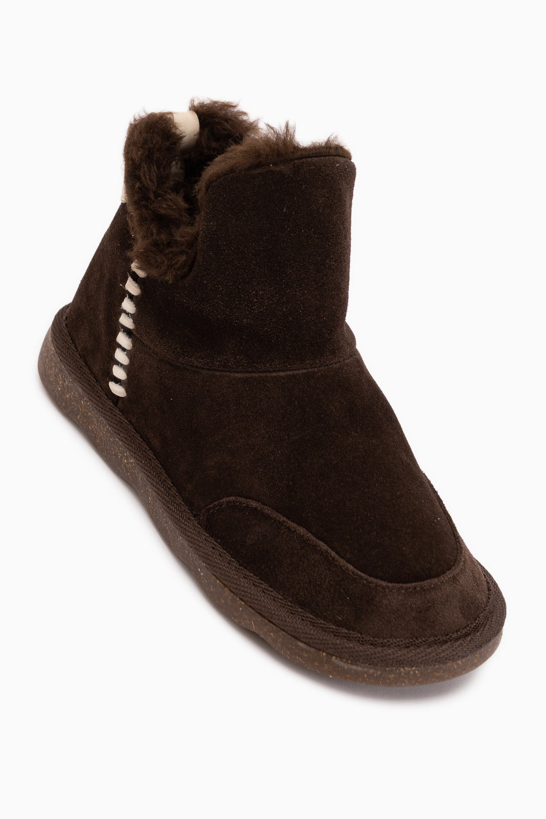 Lorrie Genuine Leather Brown Suede Fur Women’s Short Boots