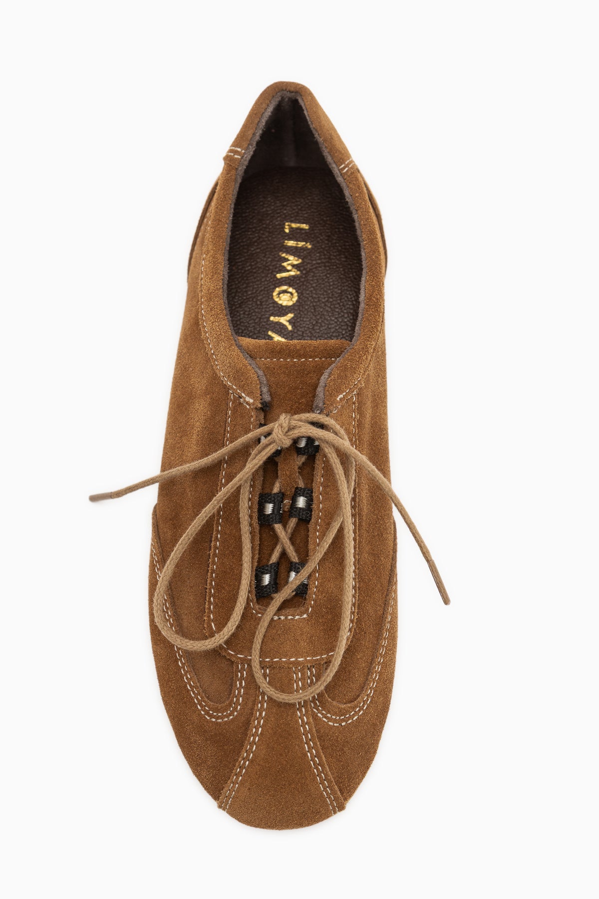 Berry Genuine Leather Camel Suede Lace-Up Casual Women’s Shoes