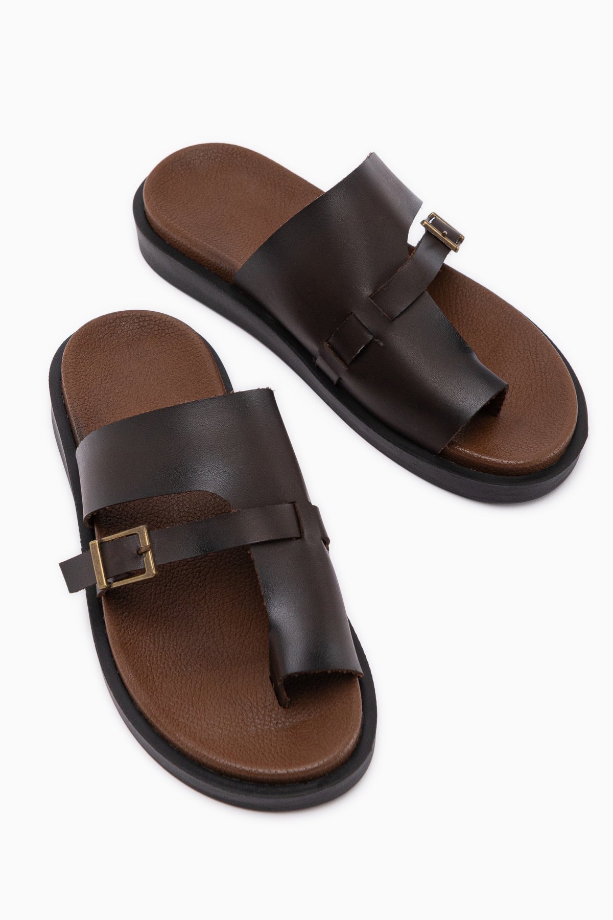 Enisa Brown Thong Women’s Slippers