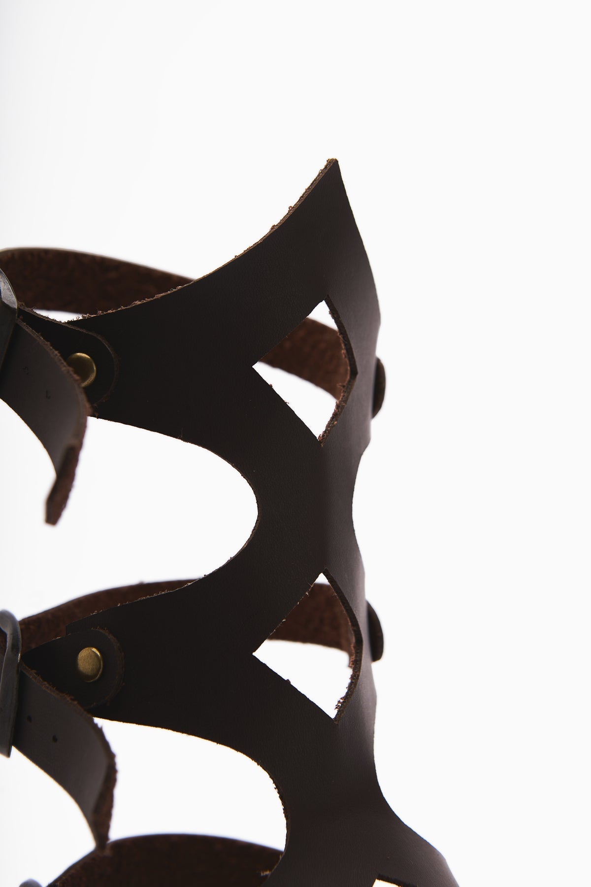 Hill Genuine Leather Coffee Gladiator Sandals