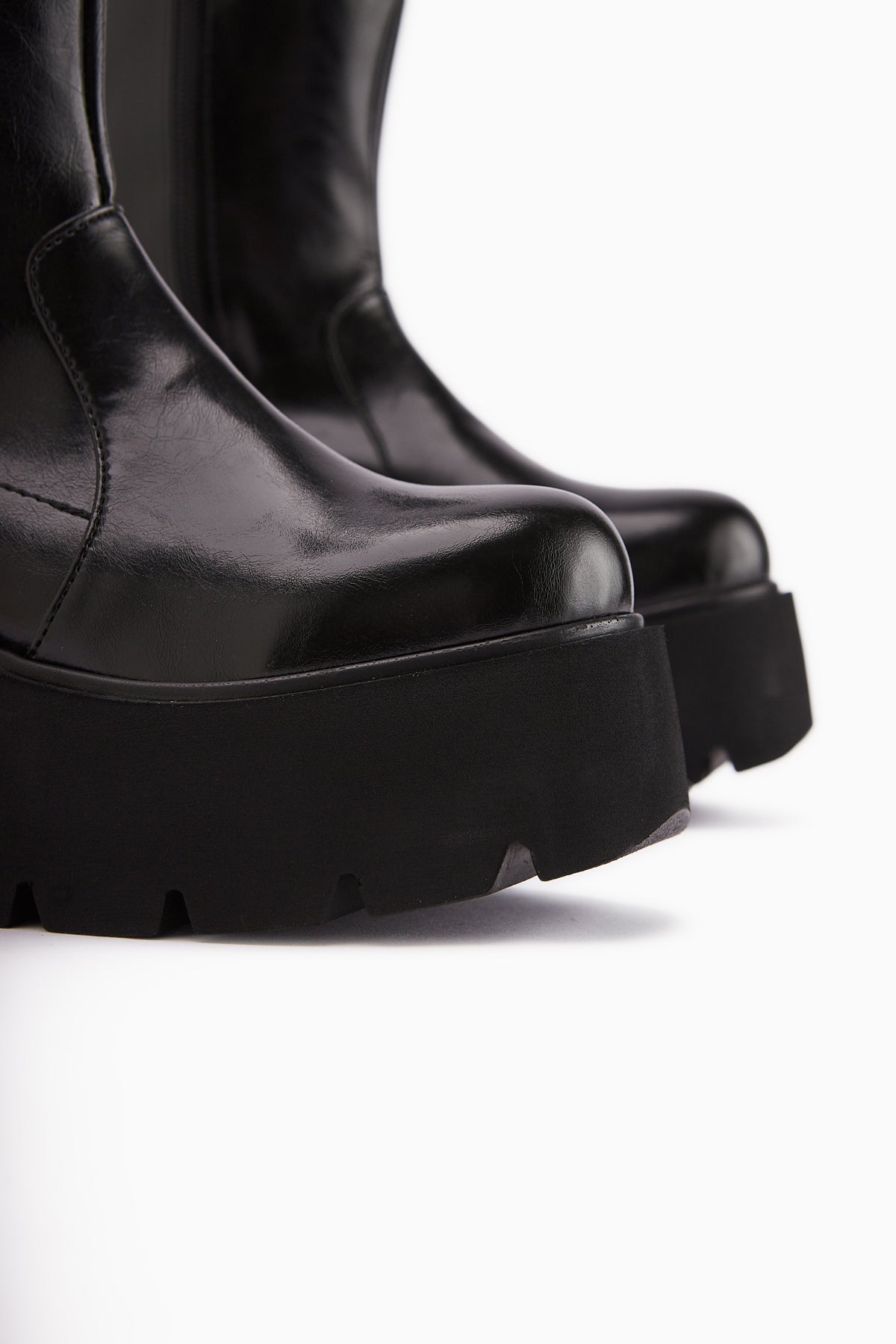 Marva Black Platform High Heel Women's Boot