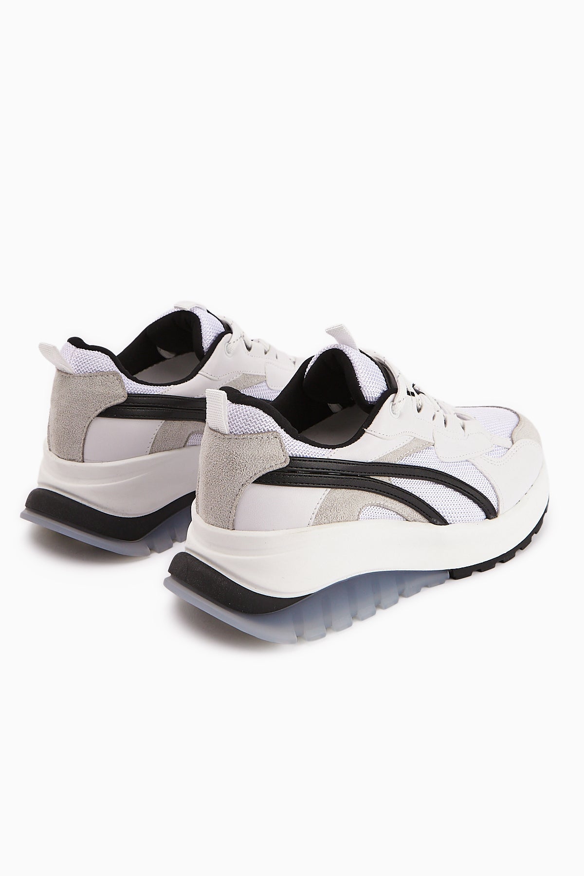 Jillian – White Black Heel-Detail Sneaker (Women)