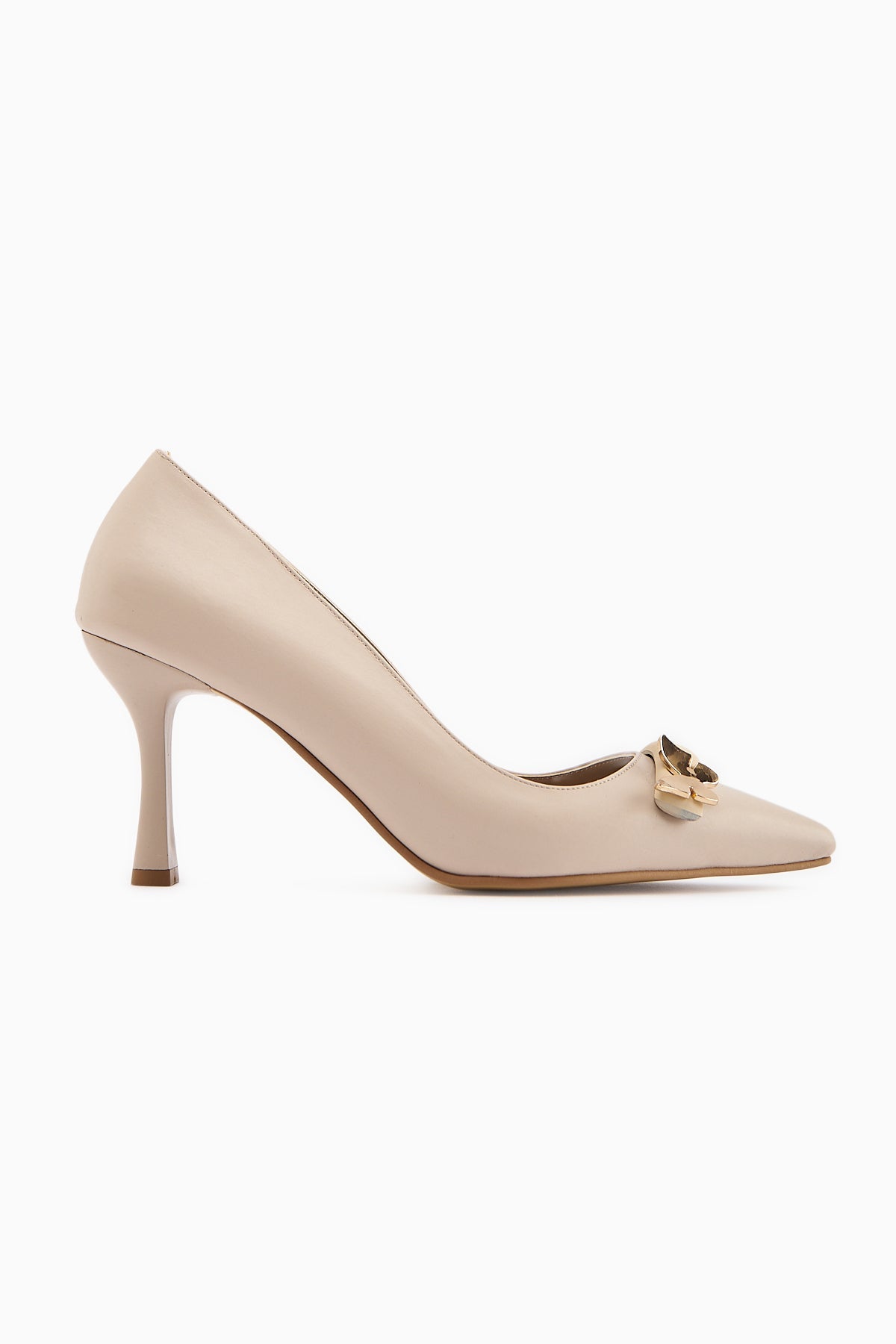 Misa – Beige Buckle-Detail Stiletto (Women)