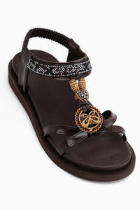 Louis Brown Buckle Detailed Women’s Sandal