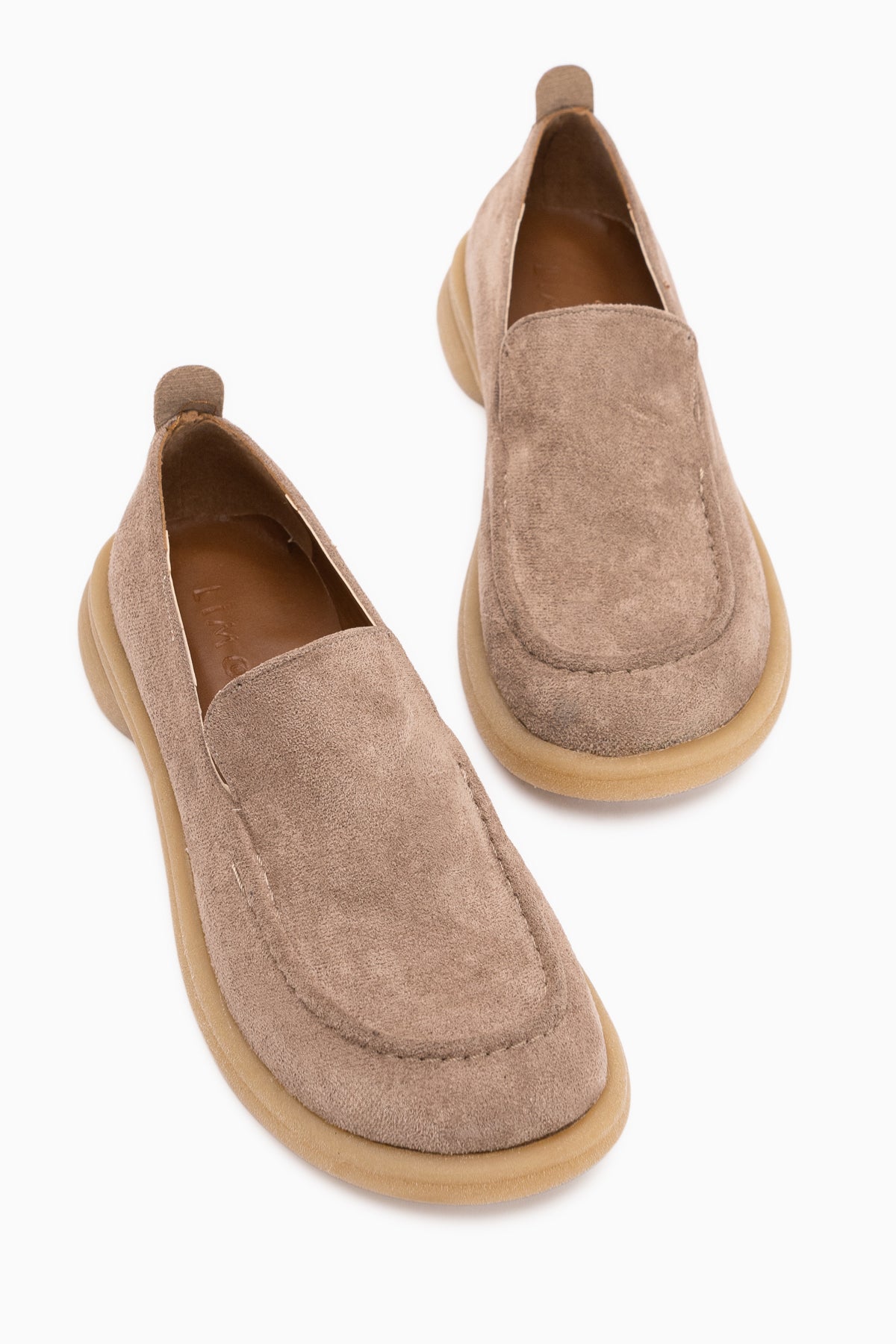 Greta Gray Suede Thick Sole Women’s Loafer