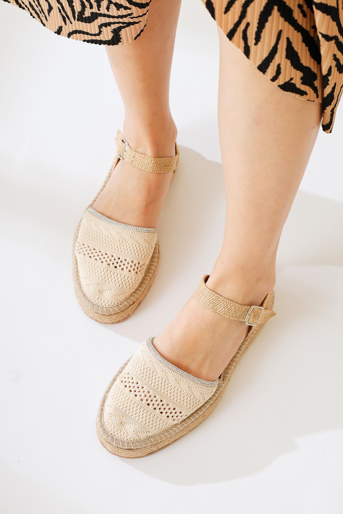 Lorna – Beige Casual Espadrille (Women)