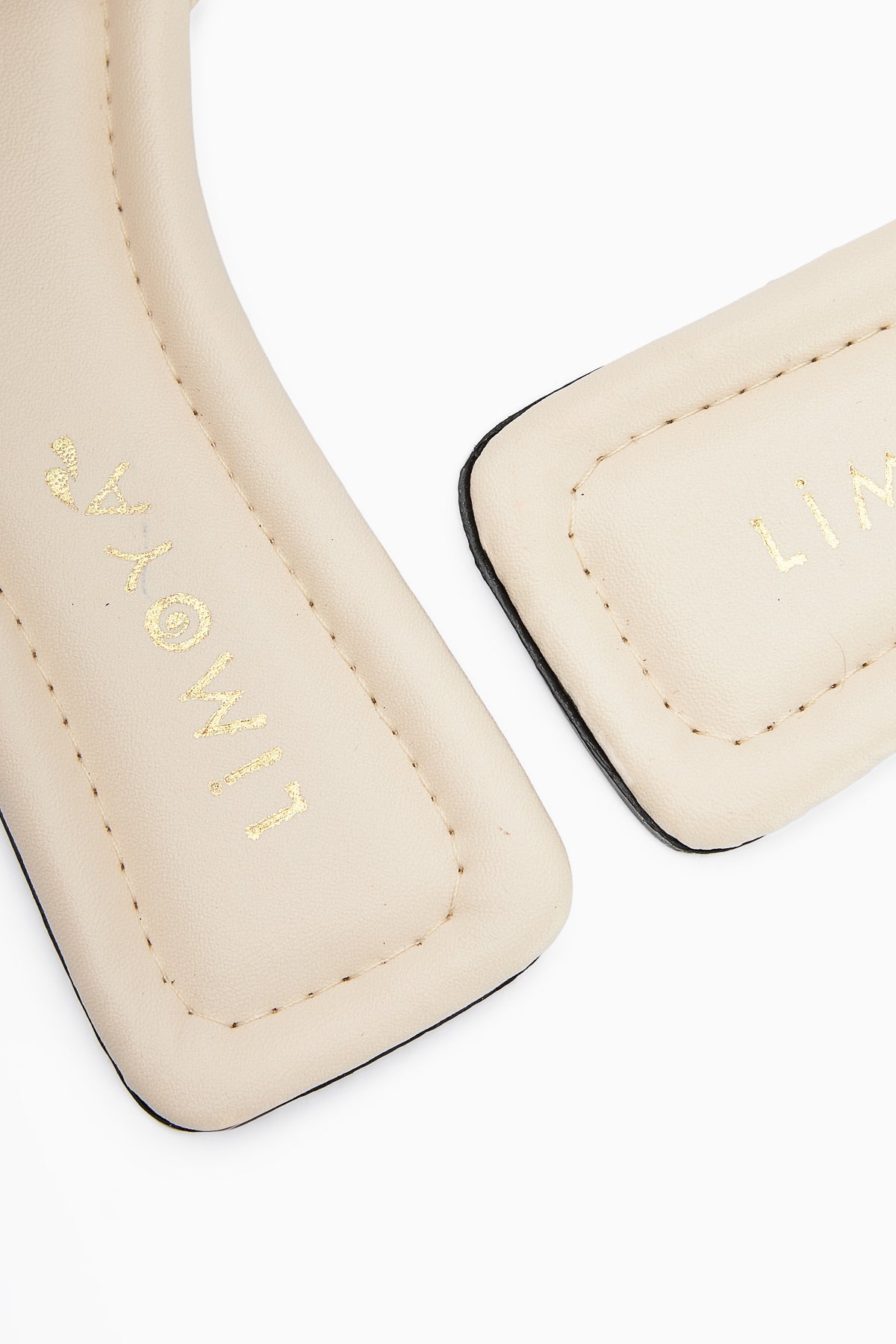 Elanor Beige Women's Flat Slippers with Buckle