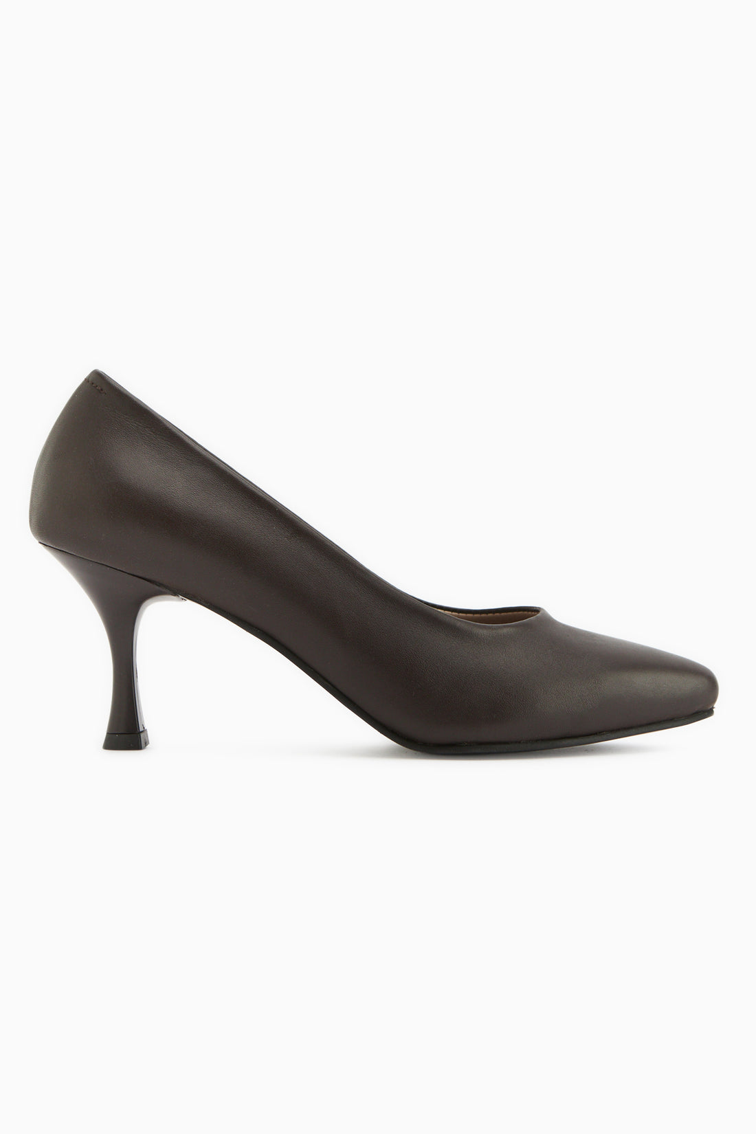 Kiara Genuine Leather Brown Women’s Heeled Shoes Stiletto