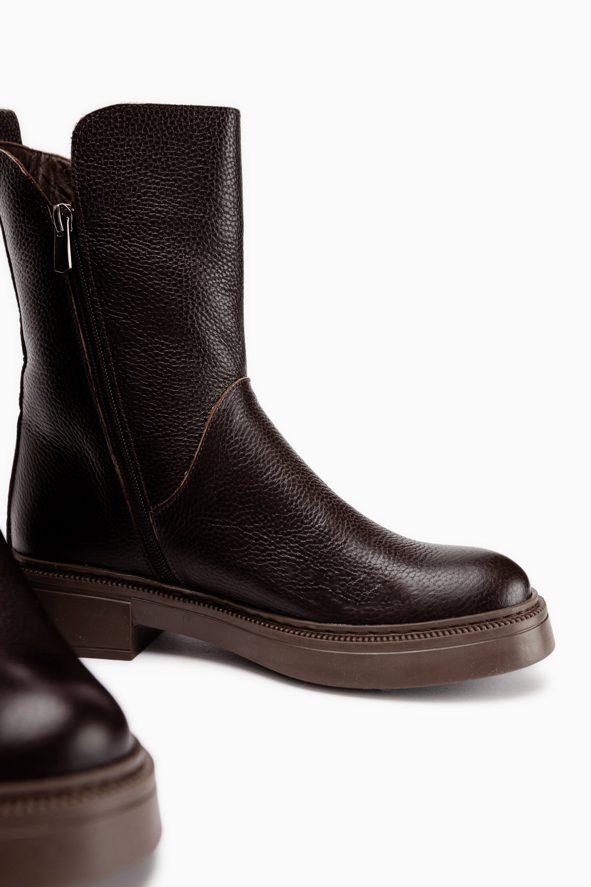 Leja Genuine Leather Brown Women’s Boots