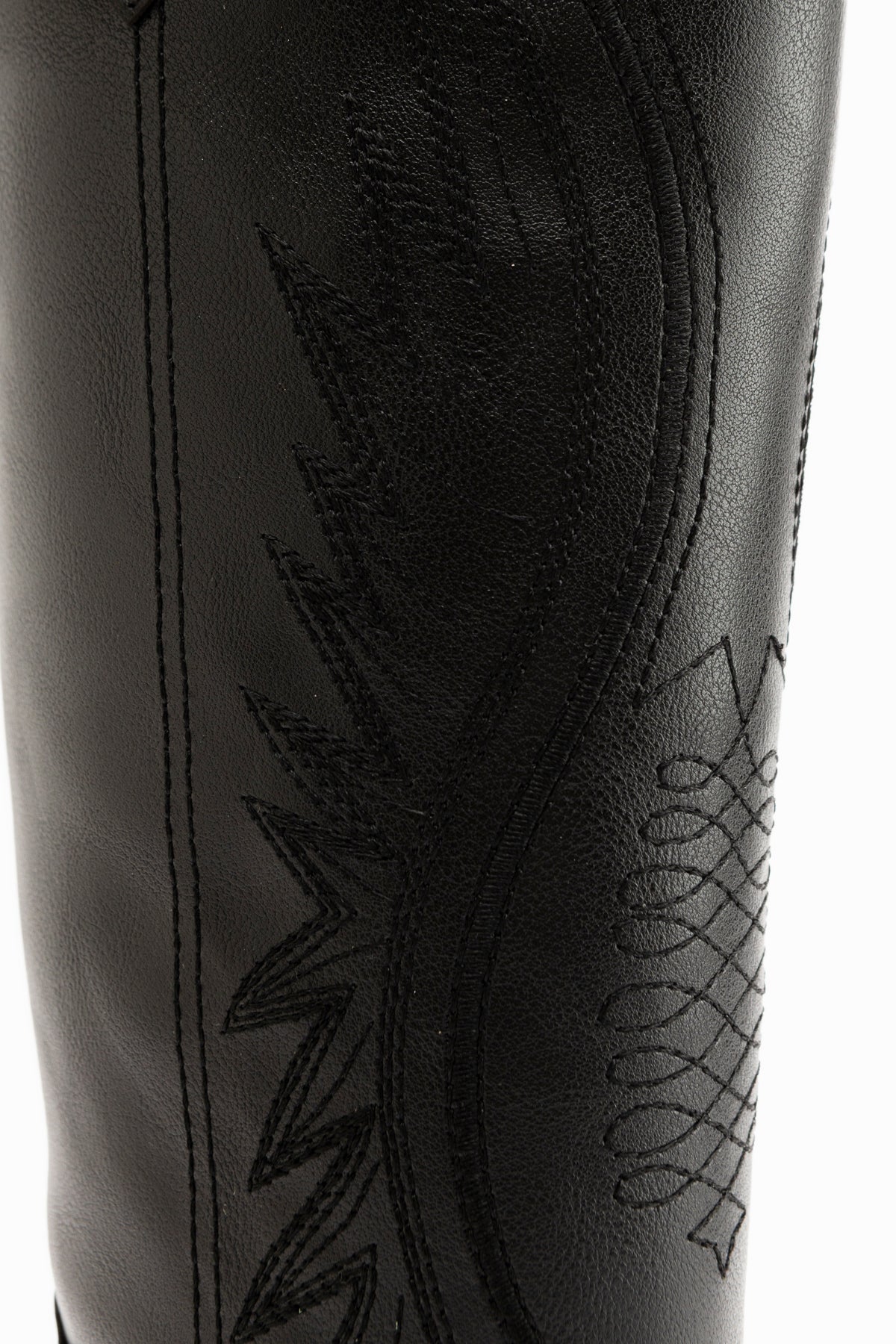 Hero Black Embroidered Cowboy Boots