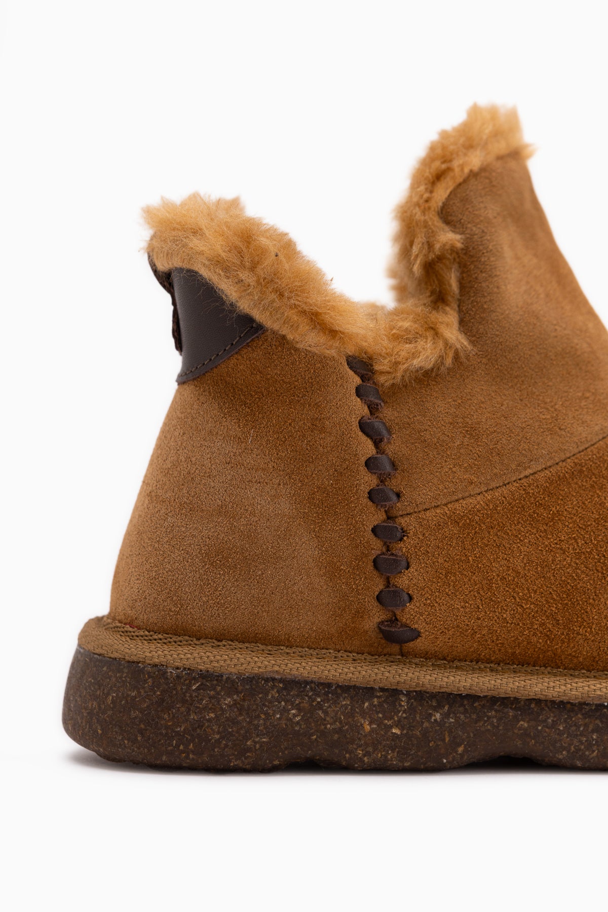 Lorrie Genuine Leather Tan Suede Fur Women’s Short Boots