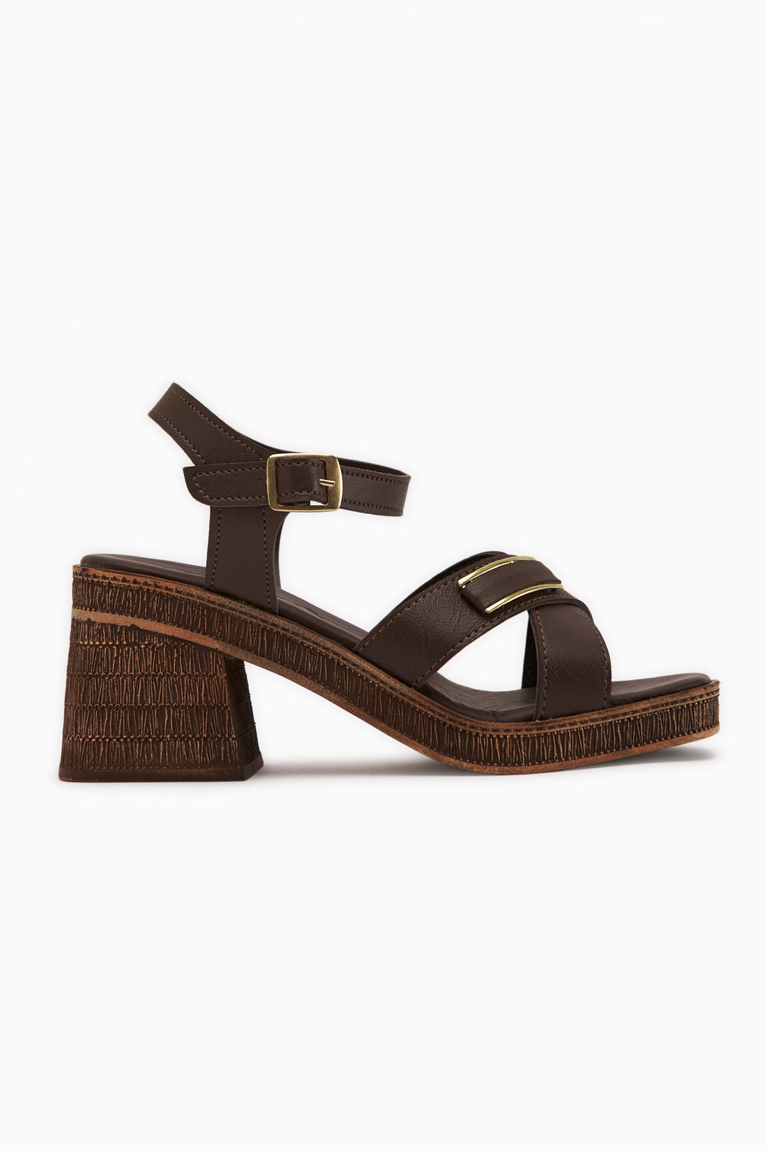 Gisella Brown Heeled Women’s Sandal