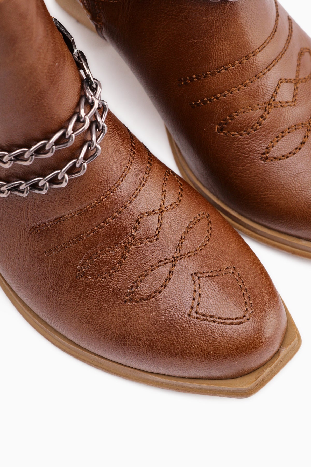 Deana – Cognac Embroidered Western Boot (Women)
