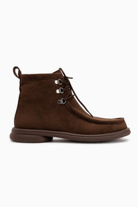 Edie Brown Suede Lace-Up Women’s Boots