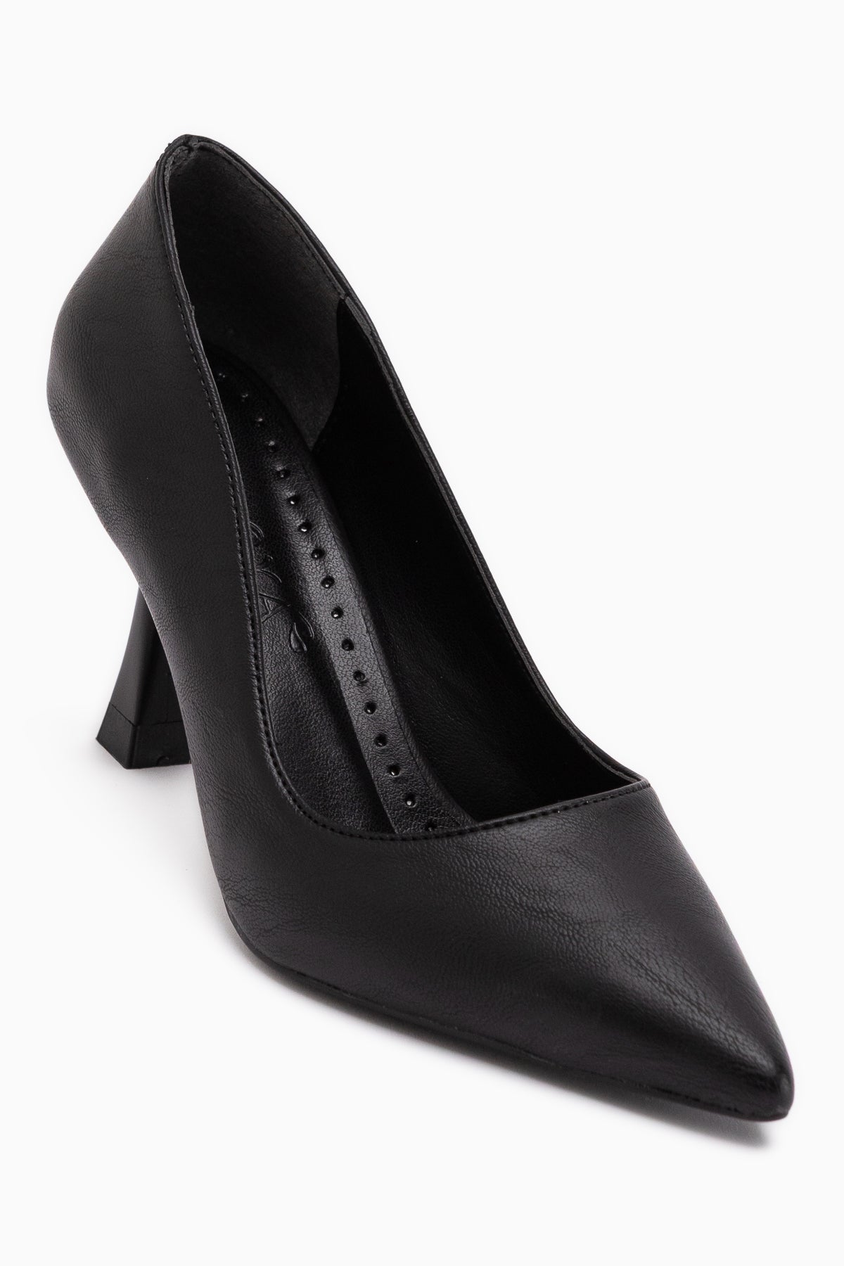 Celestine Black Crinkled Pointed Toe Women’s Stiletto