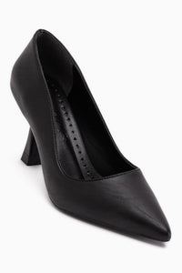 Celestine Black Crinkled Pointed Toe Women’s Stiletto