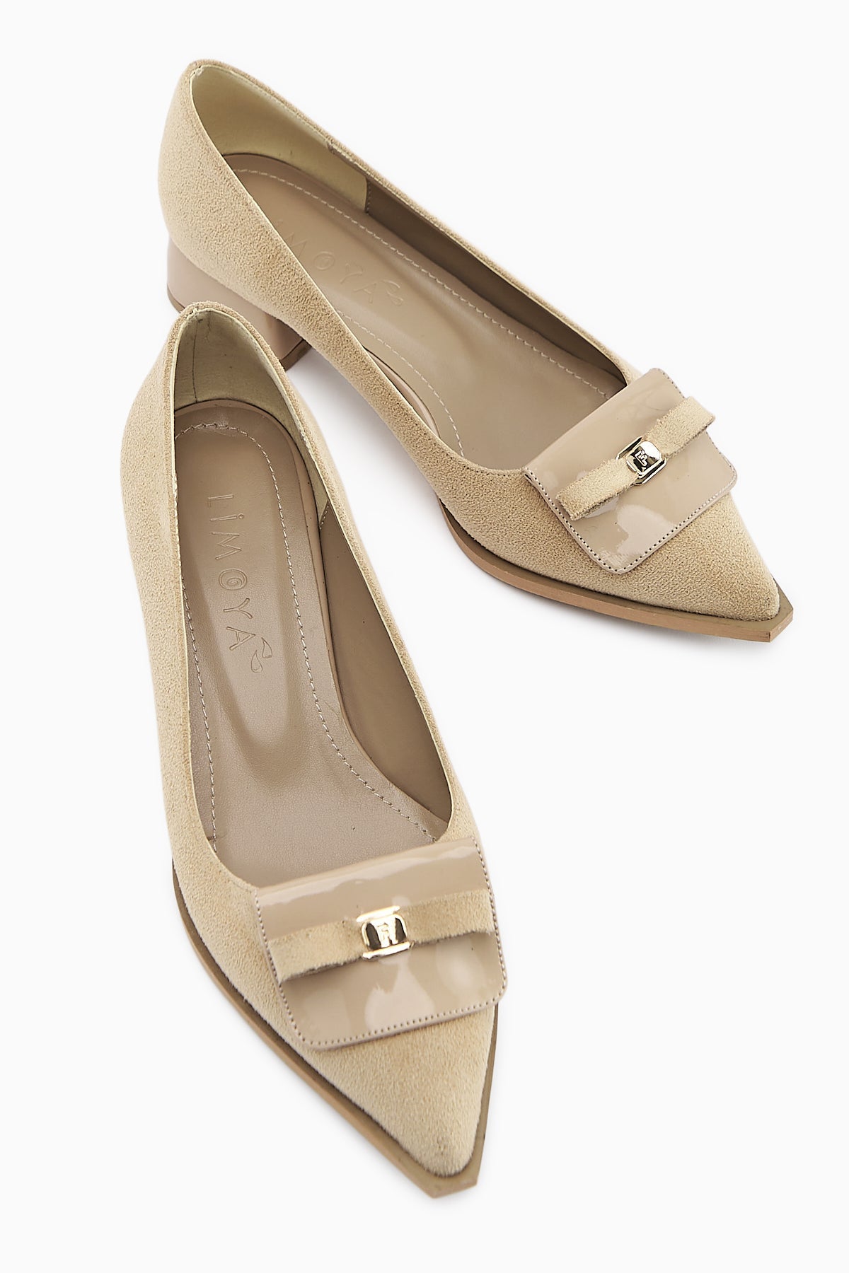 Boel – Nude Suede Buckle Short-Heel Shoe (Women)