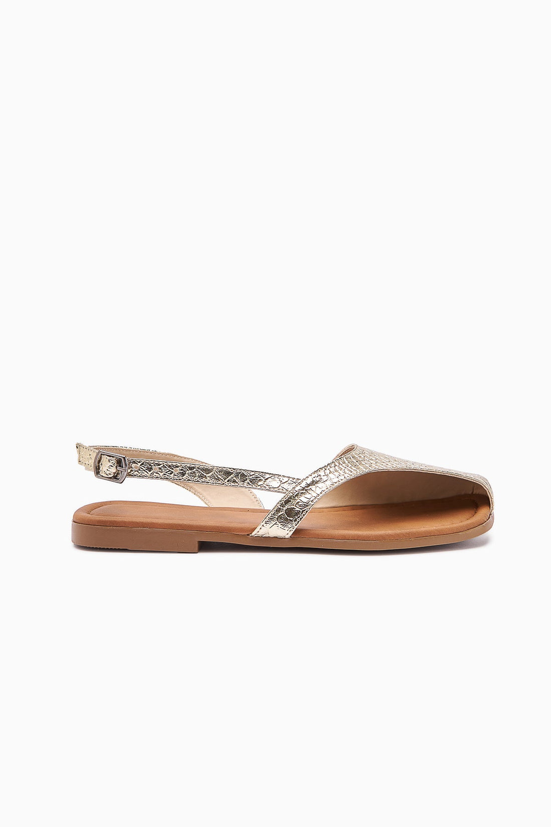 Agnez Gold Belt Detailed Women's Sandals