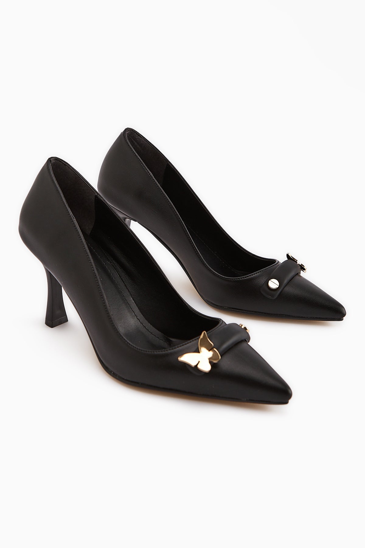Misa – Black Buckle-Detail Stiletto (Women)