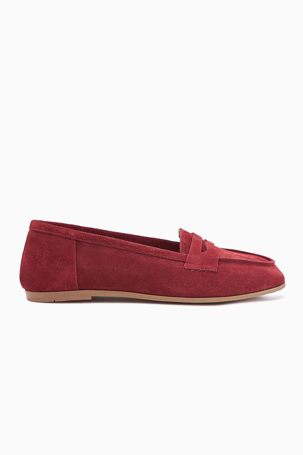 Solina Genuine Leather – Burgundy Casual Loafer (Women)