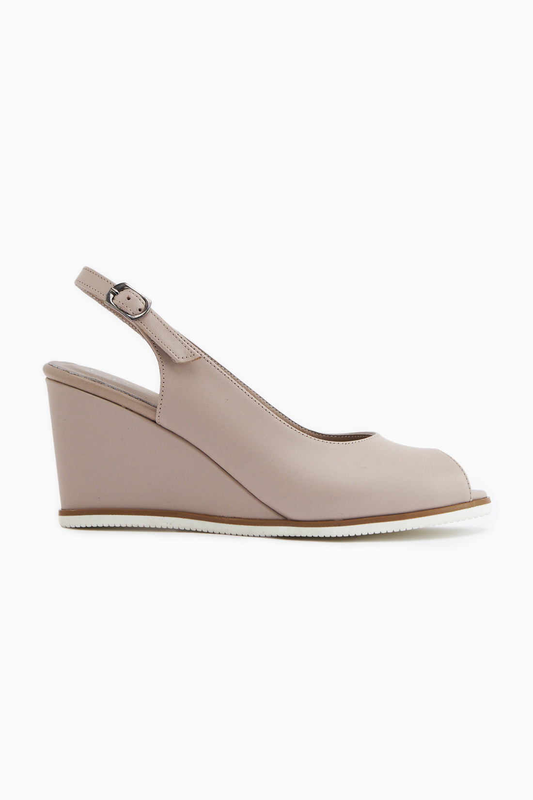 Marly Genuine Leather Mink Wedge Women’s Sandal