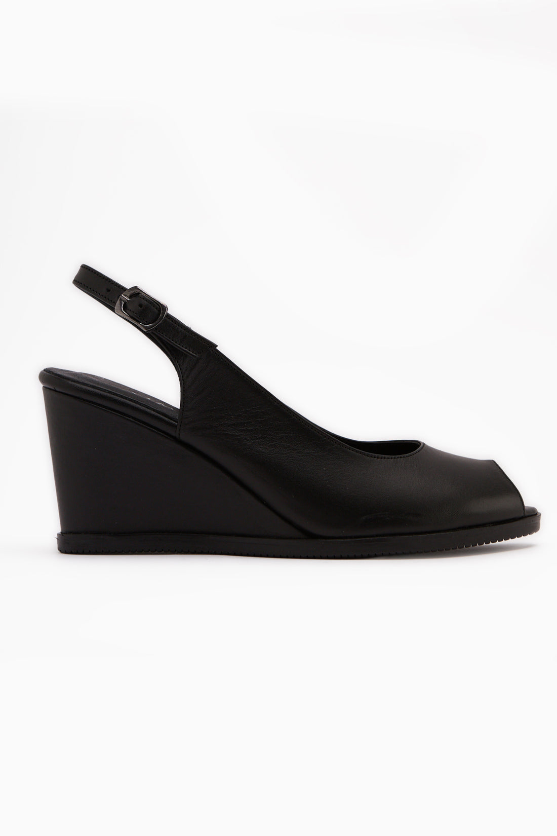 Marly Genuine Leather Black Wedge Women’s Sandal