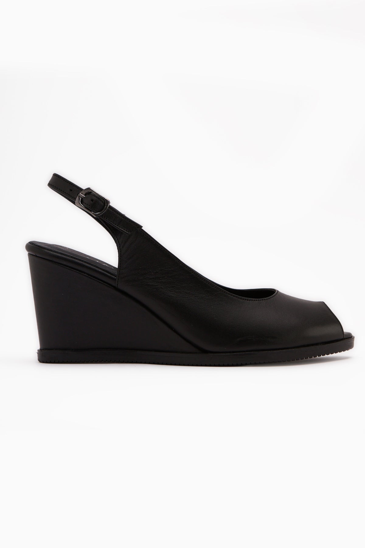 Marly Genuine Leather Black Wedge Women’s Sandal